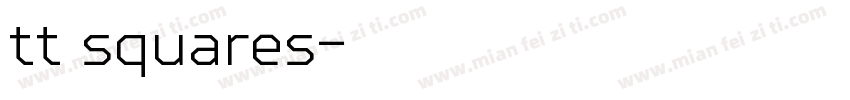 tt squares字体转换